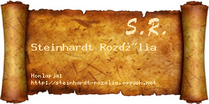 Steinhardt Rozália névjegykártya