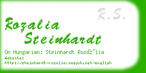 rozalia steinhardt business card